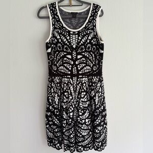 🖤🤍 Ann Taylor Fit & Flare Sweater Dress, sz. L 🤍🖤